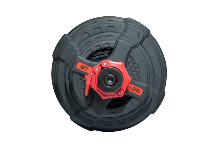 Штанга олимпийская 180 кг Original Fit.Tools диски с двумя хватами, черный гриф фото 2