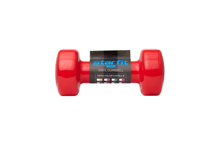 Гантель виниловая Star Fit DB-101 3 кг, красный фото 2