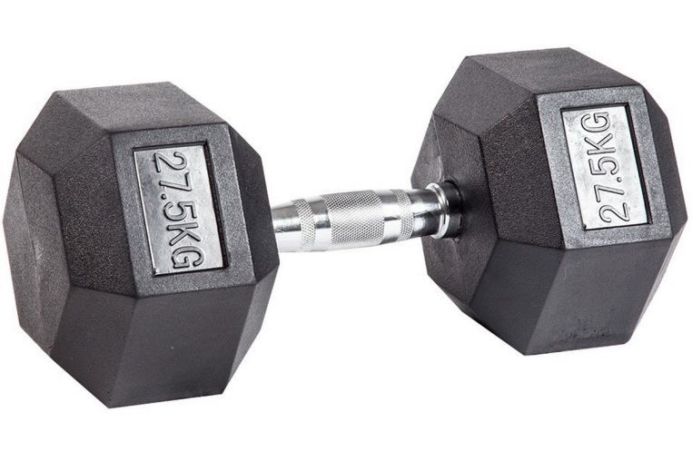 Гантель гексагональная обрезиненная Profi-Fit 27,5 кг 