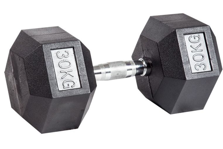 Гантель гексагональная обрезиненная Profi-Fit 30 кг 