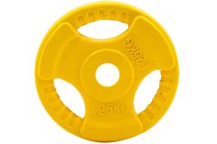 Диск обрезиненный Profi-Fit цветной 3 Handle D26 1,25кг