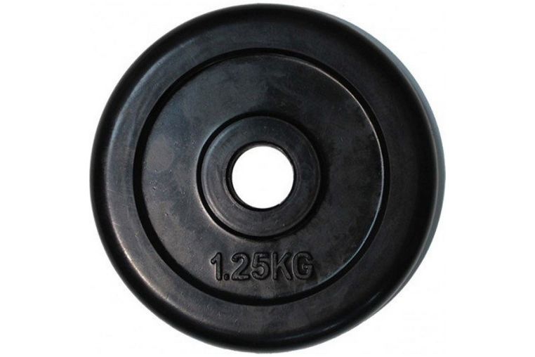 Диск обрезиненный Profi-Fit черный Classic D26 1,25кг 