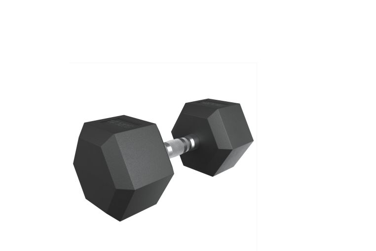 Гантель гексагональная 17,5 кг обрезиненная UnixFit DBHEX17_5 фото 2