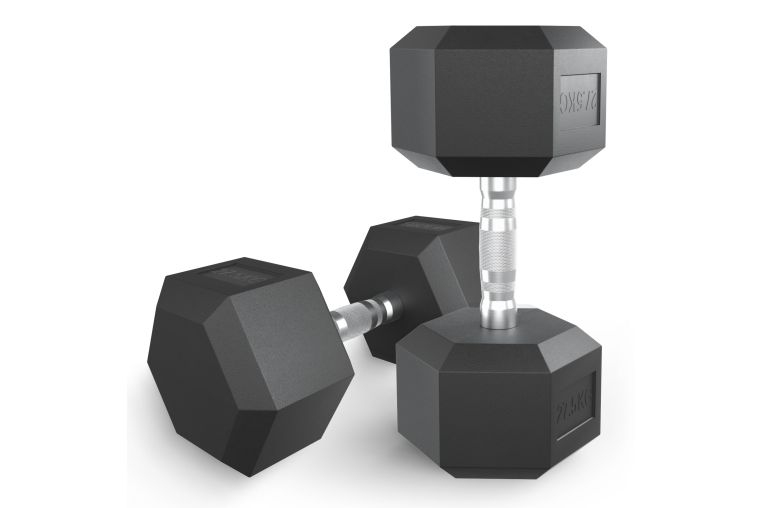 Гантель гексагональная 27,5 кг обрезиненная UnixFit DBHEX27_5 
