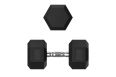 Гантель гексагональная 30 кг обрезиненная UnixFit DBHEX30 фото 5