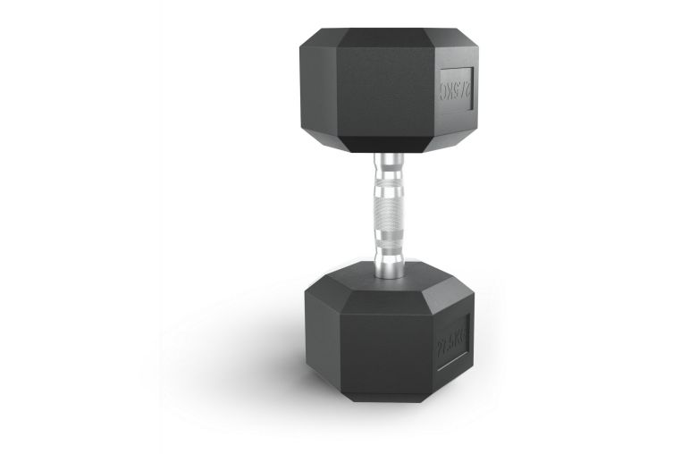 Гантель гексагональная 30 кг обрезиненная UnixFit DBHEX30 фото 8