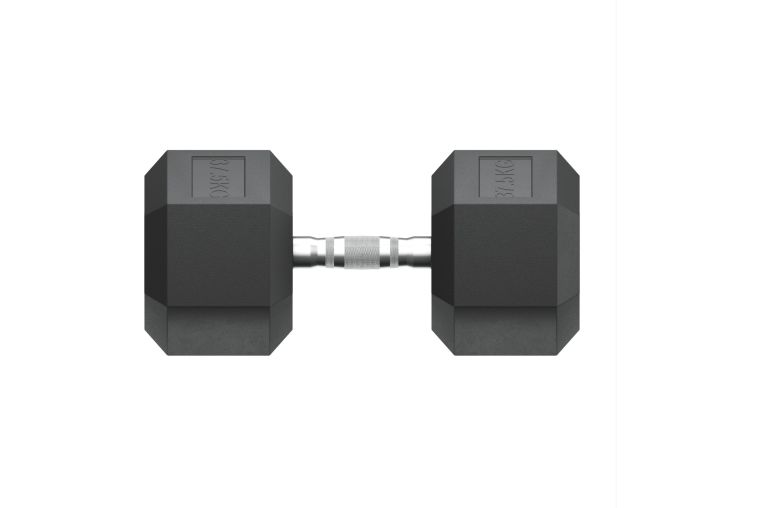 Гантель гексагональная обрезиненная 37,5 кг UnixFit DBHEX37_5 фото 5