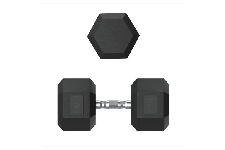 Гантель гексагональная обрезиненная 37,5 кг UnixFit DBHEX37_5 фото 6