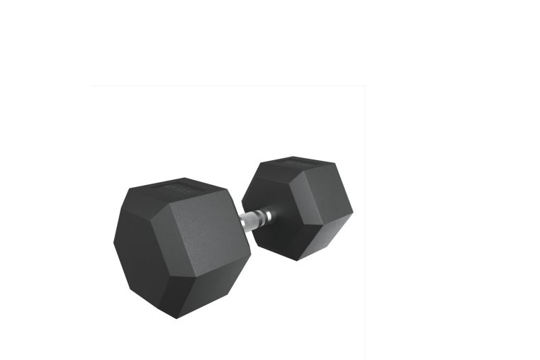 Гантель гексагональная обрезиненная 42,5 кг UnixFit DBHEX42_5 фото 7