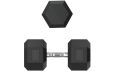 Гантель гексагональная 45 кг обрезиненная UnixFit DBHEX45 фото 6
