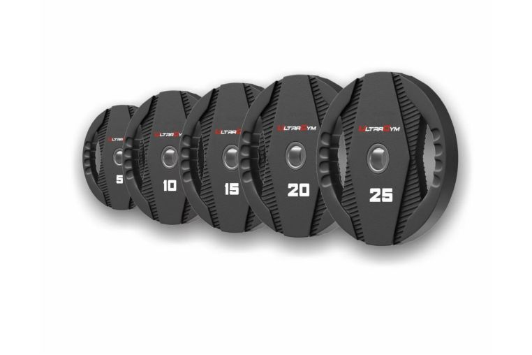 Диск полиуретановый, с двумя хватами 5кг UltraGym UG2030С фото 3