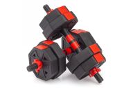 Гантели гексагональные разборные с грифом, 10кг (2х5) VictoryFit VF-DН100