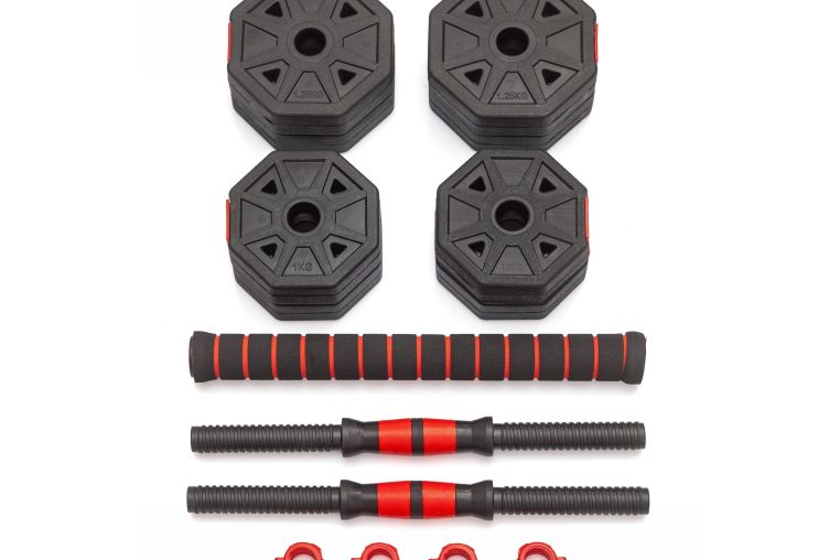 Гантели гексагональные разборные с грифом, 10кг (2х5) VictoryFit VF-DН100 фото 1
