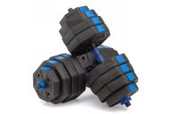 Гантели гексагональные разборные с грифом, 40кг (2х20) VictoryFit VF-DН400