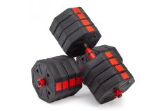 Гантели гексагональные разборные с грифом, 50кг (2х25) VictoryFit VF-DН500