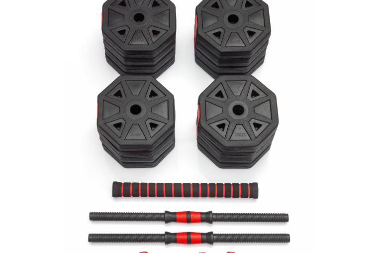 Гантели гексагональные разборные с грифом, 50кг (2х25) VictoryFit VF-DН500 фото 2