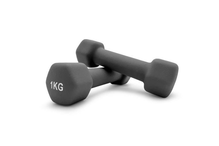 Гантель неопреновая 1кг UnixFit DBNEO1GY Grey 