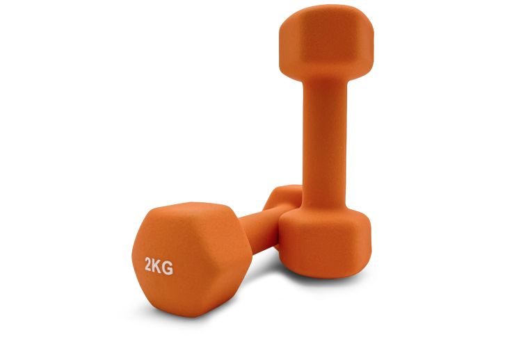 Гантель неопреновая 2кг UnixFit DBNEO2OG Orange фото 6