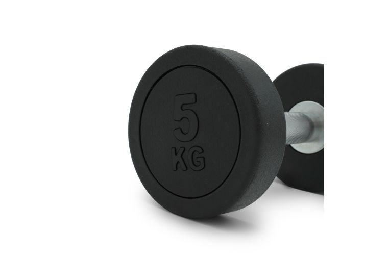 Гантель круглая обрезиненная 5кг UnixFit PRO DBRND5PBK фото 2