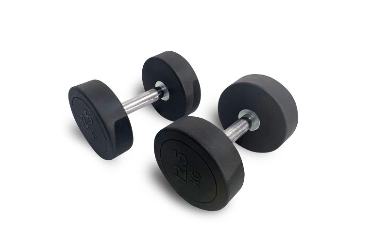 Гантель круглая обрезиненная 12,5 кг UnixFitt PRO DBRND12_5PBK 