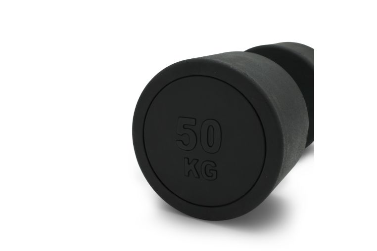 Гантель круглая обрезиненная 50кг UnixFitt PRO DBRND50PBK фото 3