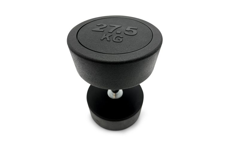 Гантель круглая обрезиненная 27,5кг UnixFit PRO DBRND27_5PBK фото 2