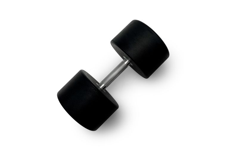 Гантель круглая обрезиненная 45кг UnixFit PRO DBRND45PBK фото 1
