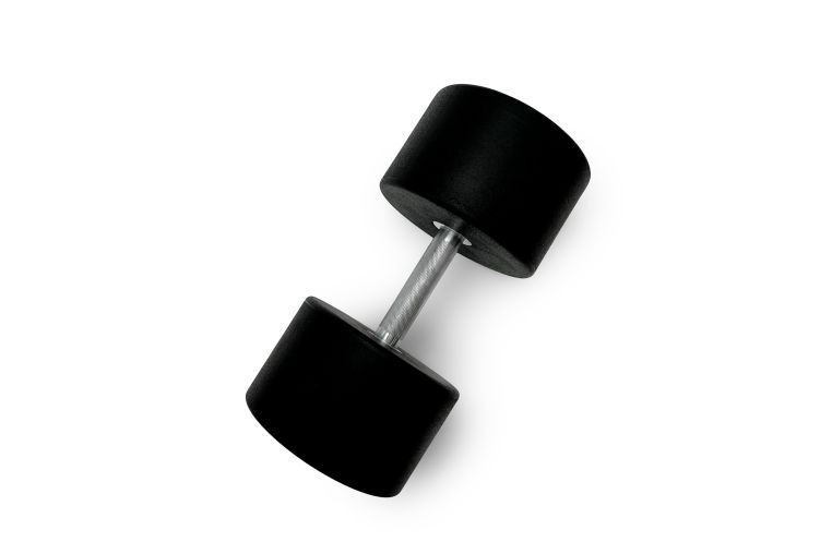 Гантель круглая обрезиненная 47,5кг UnixFit PRO DBRND47_5PBK фото 1