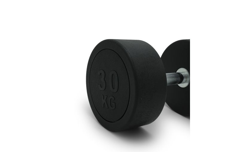Гантель круглая обрезиненная 30кг UnixFit PRO DBRND30PBK фото 3