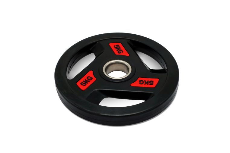 Диск обрезиненный c хватом 5кг, 51 мм UnixFit PRO DG5RUBPRD фото 1