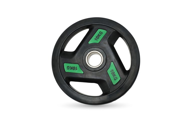 Диск обрезиненный c хватом 10кг, 51 мм UnixFit PRO DG10RUBPGR 