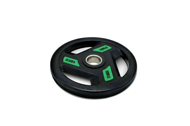 Диск обрезиненный c хватом 10кг, 51 мм UnixFit PRO DG10RUBPGR фото 2