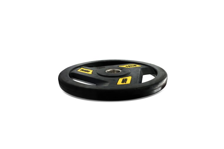 Диск обрезиненный c хватом 15кг, 51 мм UnixFit PRO DG15RUBPYL фото 1