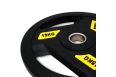 Диск обрезиненный c хватом 15кг, 51 мм UnixFit PRO DG15RUBPYL фото 3