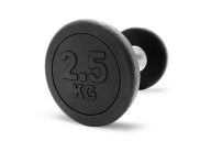 Гантель круглая обрезиненная 2,5кг UnixFit PRO DBRND2_5PBK