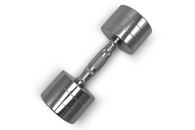 Гантель круглая хромированная 9кг UnixFit PRO DBRND9PCE фото 2