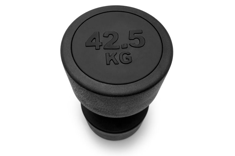 Гантель круглая обрезиненная 42,5кг UnixFit PRO DBRND42_5PBK фото 3