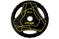 Диск Олимпийский 5кг полиуретановый с ручками Fitex LP-5
