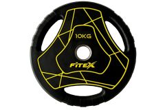 Диск Олимпийский 10кг полиуретановый с ручками Fitex LP-10