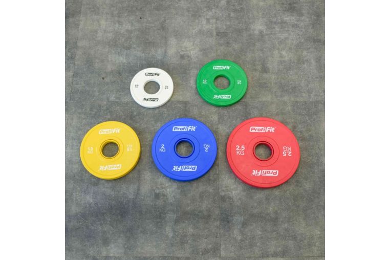Диск обрезиненный цветной d51мм, 2кг Profi-Fit фото 3