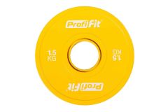 Диск обрезиненный цветной d51мм, 1,5кг Profi-Fit