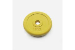 Диск обрезиненный 1,25кг Johns 71019-1,25С-26 жёлтый
