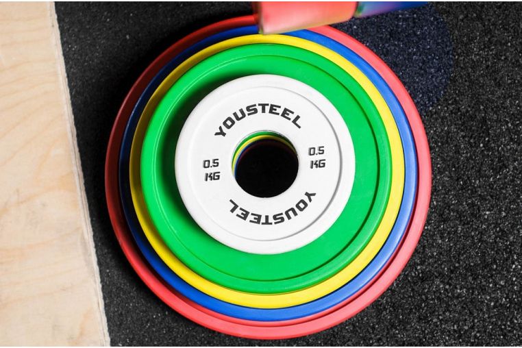 Диск 1,5кг, полиуретановый, тренировочный, желтый YouSteel фото 1