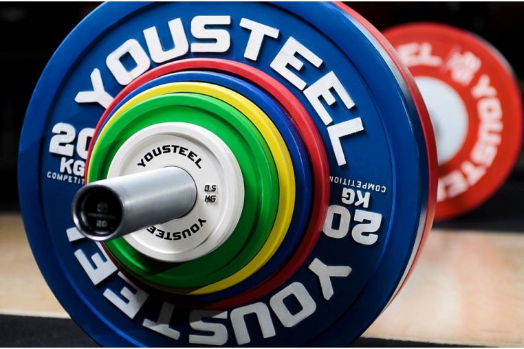 Диск 1,5кг, полиуретановый, тренировочный, желтый YouSteel фото 4