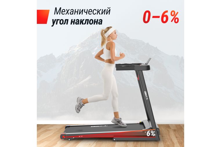 Беговая дорожка UnixFitt Hi-tech S1 Black фото 13