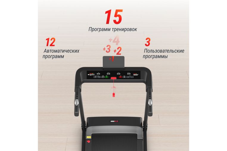 Беговая дорожка UnixFitt Hi-tech S1 Black фото 14