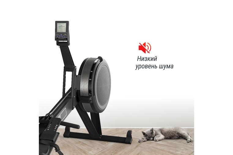 Гребной тренажер UnixFit PRO Air Magnetic Rower-X Black RMAMRXB фото 21