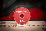Диск 2,5кг, каучук, тренировочный, красный YouSteel