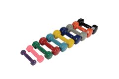 Виниловые гантели для аэробики FOREMAN IVD 1,80 кг, пара, нестандартный красный