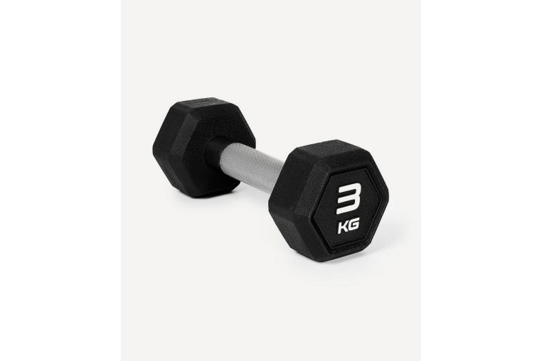 Гантель гексагональная 3кг, обрезиненная Star Fit DB-301PRO черный 